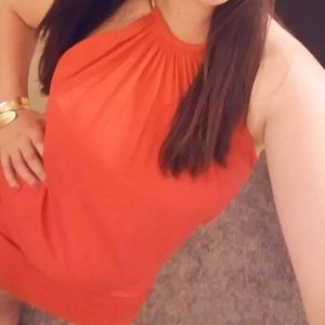 Orange Jessica Simpson Halter Dess